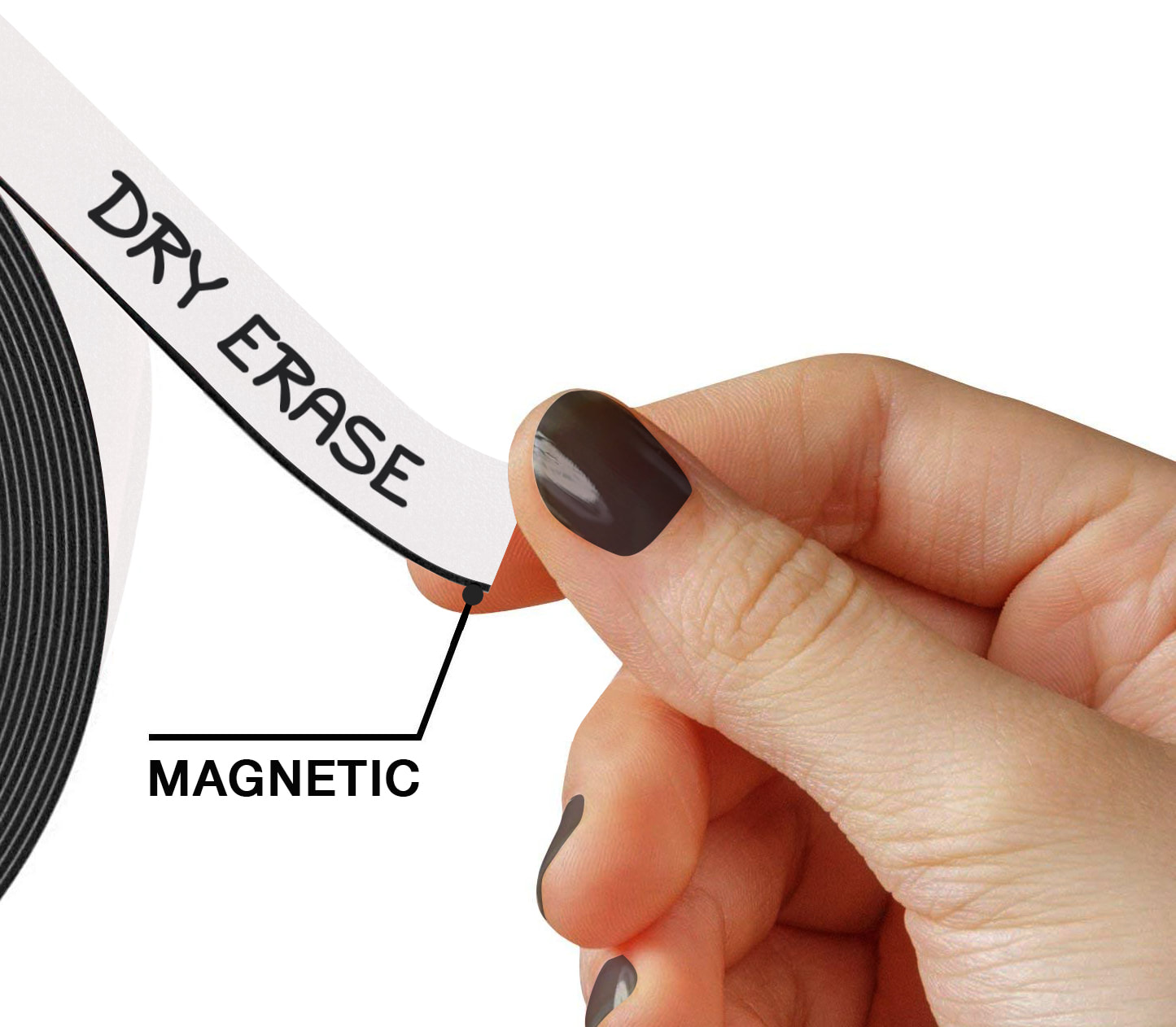Write-On Magnetic Strip